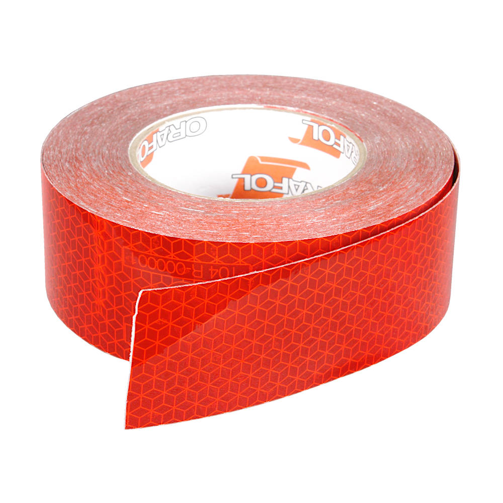 Световозвращающая лента, КРАСНАЯ, 50мм*12,5м, REFLEXITE VC104+ Rigid Grade